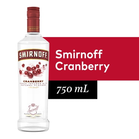 Smirnoff Cranberry 70 Proof (Vodka Infused With Natural Flavors) - 750 mL Bottle