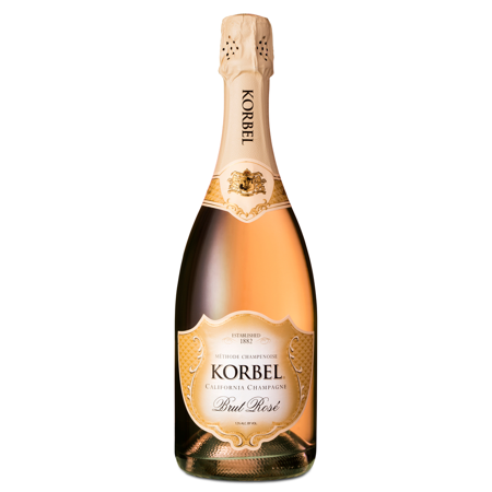 Korbel California Brut Rose California Champagne, 750 mL