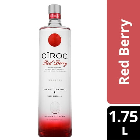 CIROC Red Berry, 1.75 L (Made with Vodka Infused with Natural Flavors)