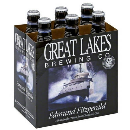 Great Lakes Edmund Fitzgerale Porter Beer, 6 pack, 12 fl oz
