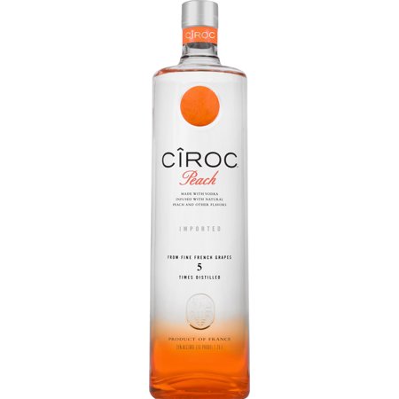 CIROC Peach, 1.75 L, 70 Proof (Made with Vodka Infused with Natural Flavors)