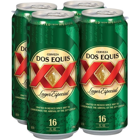 Dos Xx Dos Equis Lager 4pk 16oz Cans