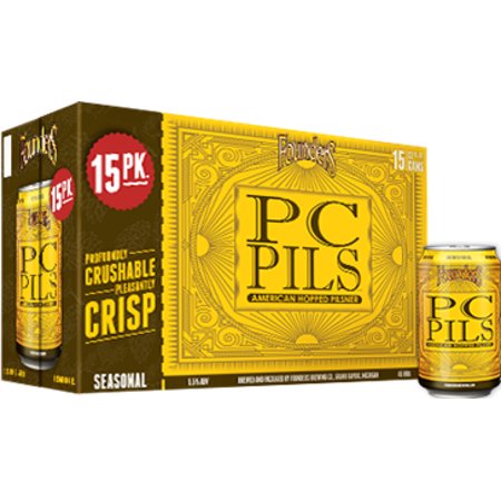 Founders Seasonal PC Pils Pilsner, 15 pack, 12 fl oz cans
