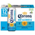 Corona Non-Alcoholic Malt Beverage Mexican Import Brew  12 Pack 12 fl oz Cans  less than 0.5% ABV