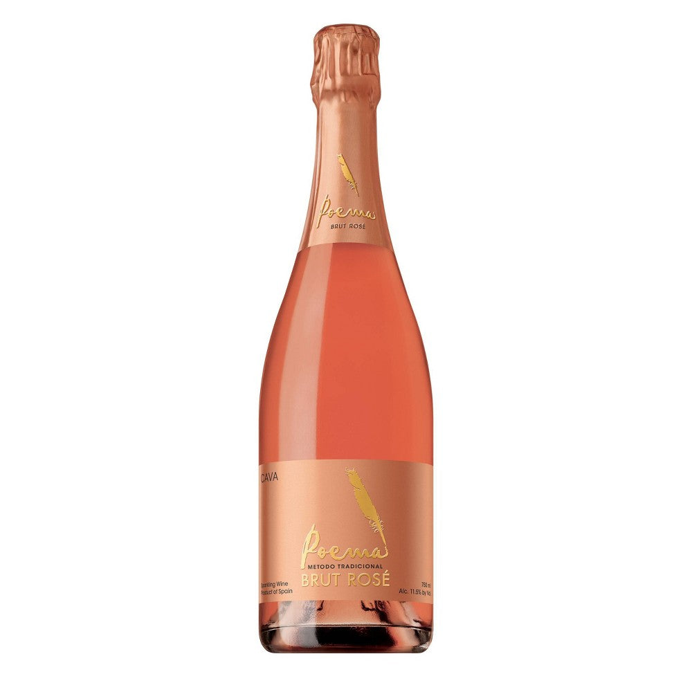 Poema Brut Rosé Cava Sparkling Wine - 750ml Bottle