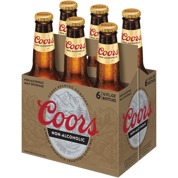 Coors Non-Alcoholic Malt Beverage Beer - 6pk/12 fl oz Bottles