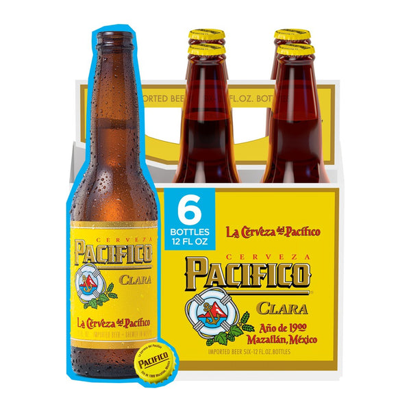 Pacifico Clara Lager Beer - 6pk/12 fl oz Bottles