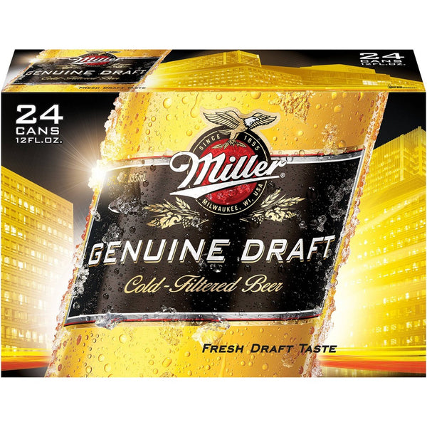 Miller Genuine Draft Beer - 24pk/12 fl oz Cans