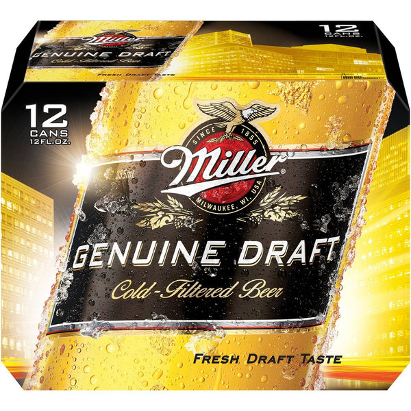 Miller Genuine Draft Beer - 12pk/12 fl oz Cans