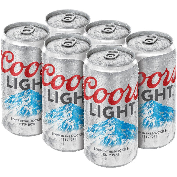Coors Light Beer - 6pk/12 fl oz Cans