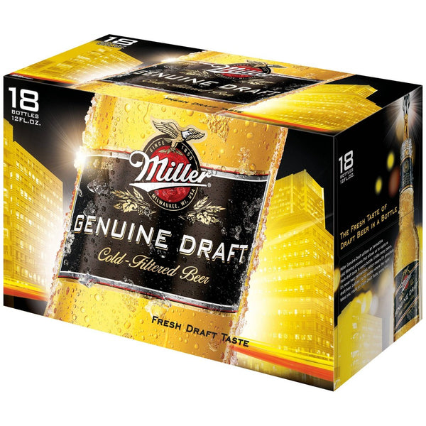 Miller Genuine Draft Beer - 18pk/12 fl oz Bottles