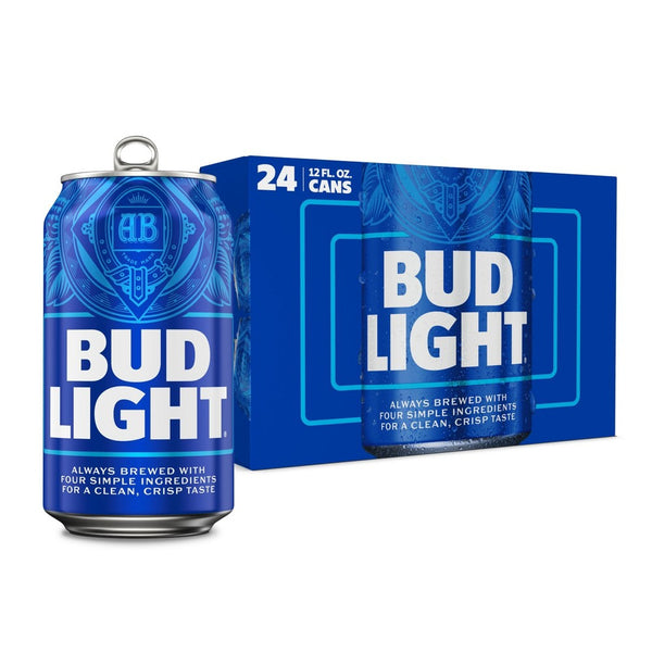 Bud Light American Lager Beer - 24pk/12 fl oz Cans