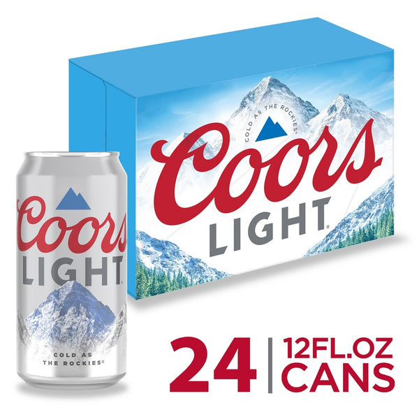 Coors Light Beer - 24pk/12 fl oz Cans