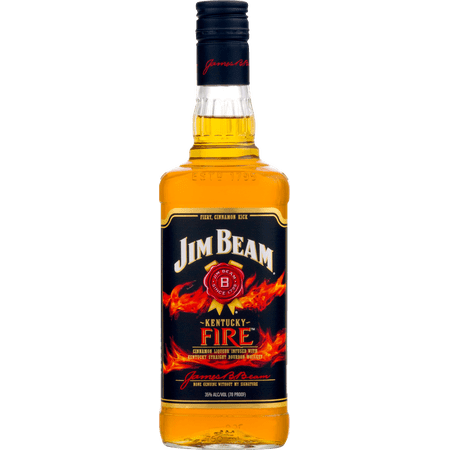 Jim Beam Kentucky Fire Bourbon Whiskey, 750 mL
