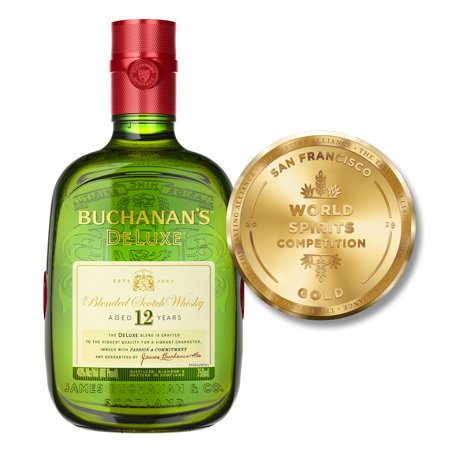 Buchanan's DeLuxe Aged 12 Years Blended Scotch Whisky, 750 mL (80 Proof)