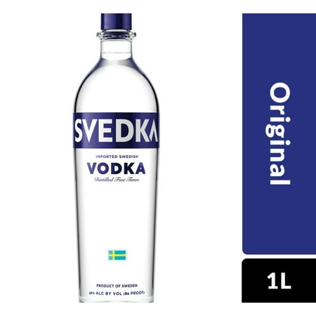 SVEDKA Vodka, 1 L Bottle, 80 Proof