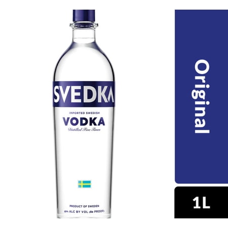 SVEDKA Vodka, 1 L Bottle, 80 Proof