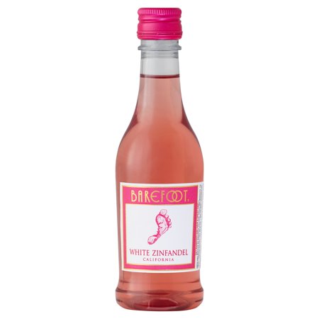 Barefoot Cellars White Zinfandel, 4 Single Serve 187ml Bottles