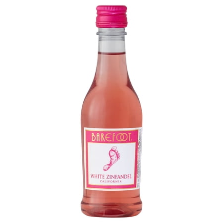 Barefoot Cellars White Zinfandel, 4 Single Serve 187ml Bottles