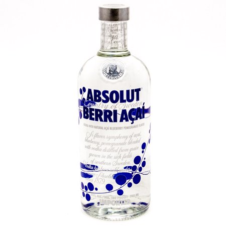 Absolut Berri Acai 750 Ml 0080.0 Proof