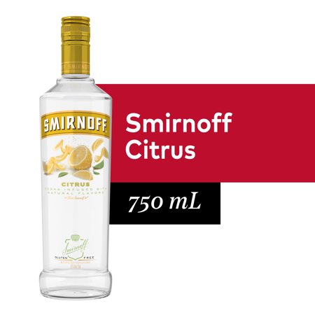 Smirnoff Citrus 70 Proof (Vodka Infused With Natural Flavors) - 750 mL Bottle