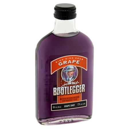 Johny Bootlegger Sing Sing Sour Grape Shot Alcoholic Beverage, 6.8 fl oz
