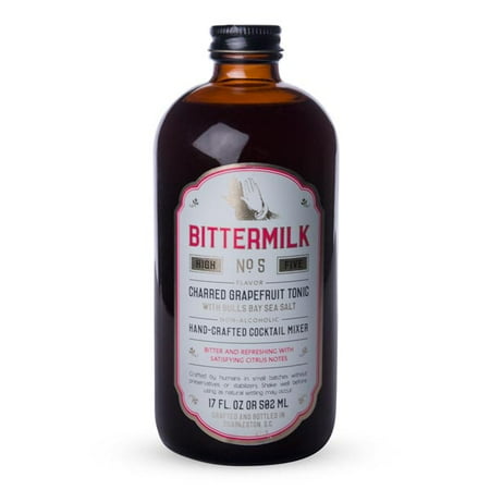 Bittermilk No.5 Charred Grapefruit Tonic Cocktail Mixer with Bulls Bay Sea Salt - 17 oz