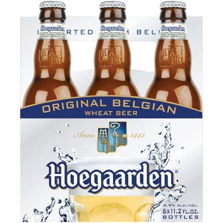 Hoegaarden Wheat Beer, 6 Pack 11.2 fl. oz. Bottles, 4.9% ABV