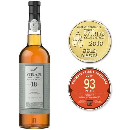 Oban 18 Year Old Single Malt Scotch Whisky, 750 mL (86 Proof)